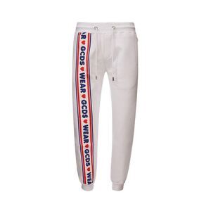 GCDS White Cotton Athletic Men's Pants